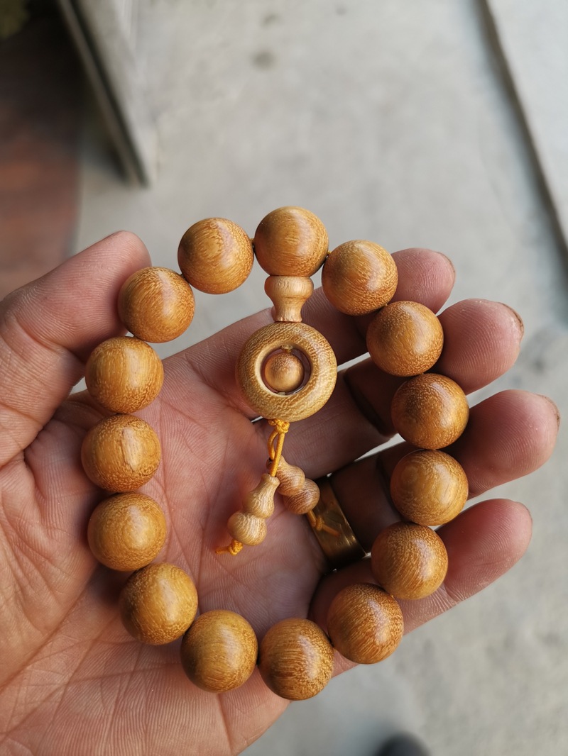 大叶黄杨木2.0佛珠直播微商手串手链企业公司定制商务礼品包装