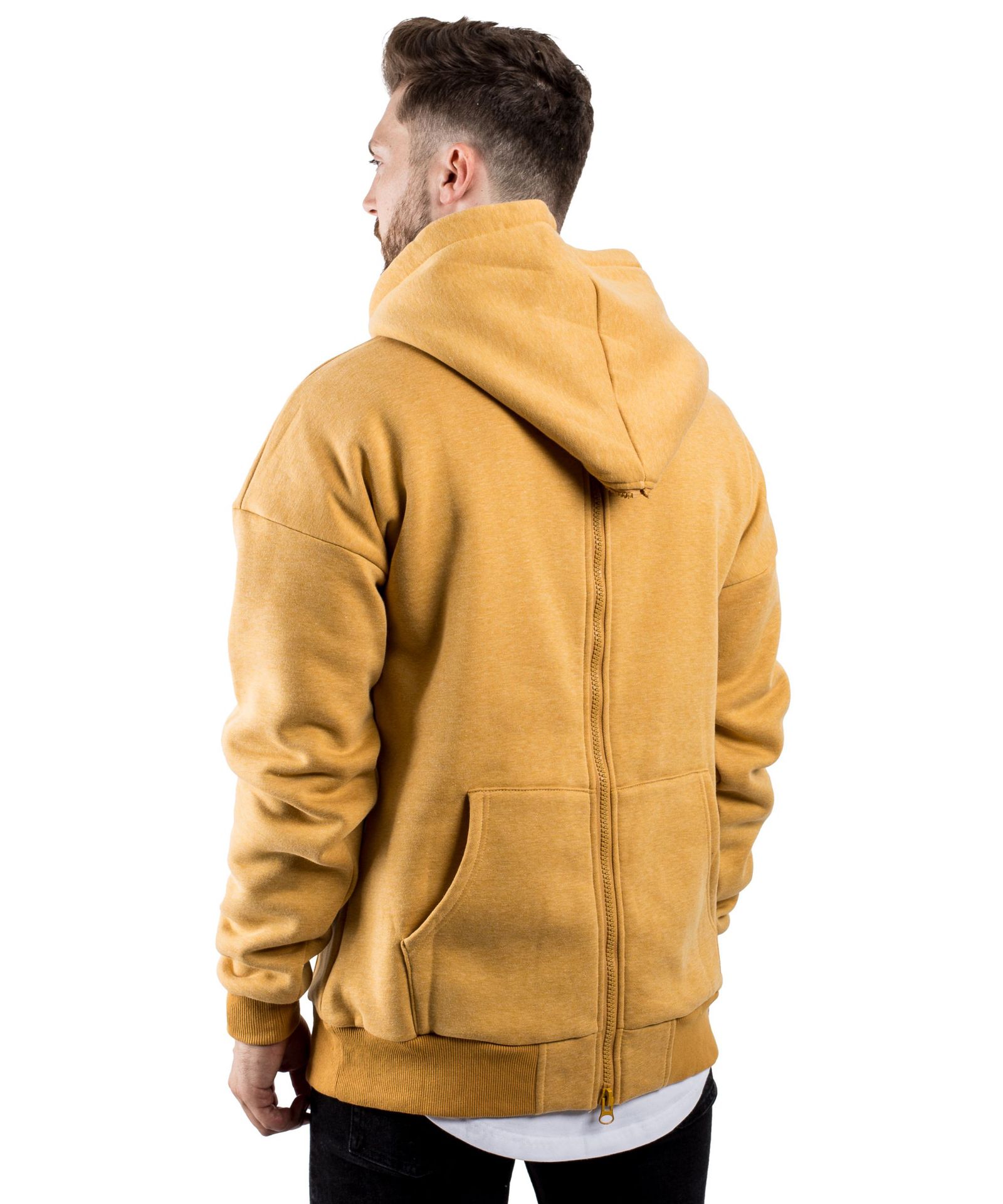 肌肉兄弟新款正反两面穿连帽卫衣男士运动休闲双面穿外套批发定制