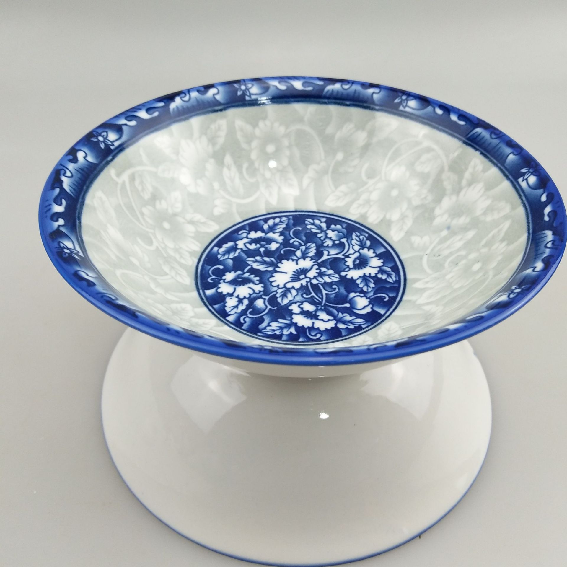 2元批发 6寸花斗碗 古色碗 米饭碗 两元二元 超市 厂家货源