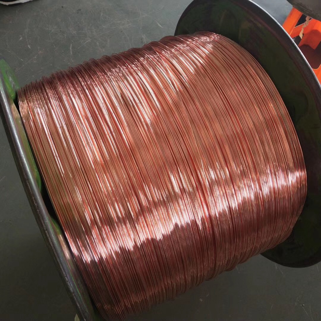 扁铜线t2扁紫铜线定做tu2异型扁线供应630铁盘装铜扁线210mm