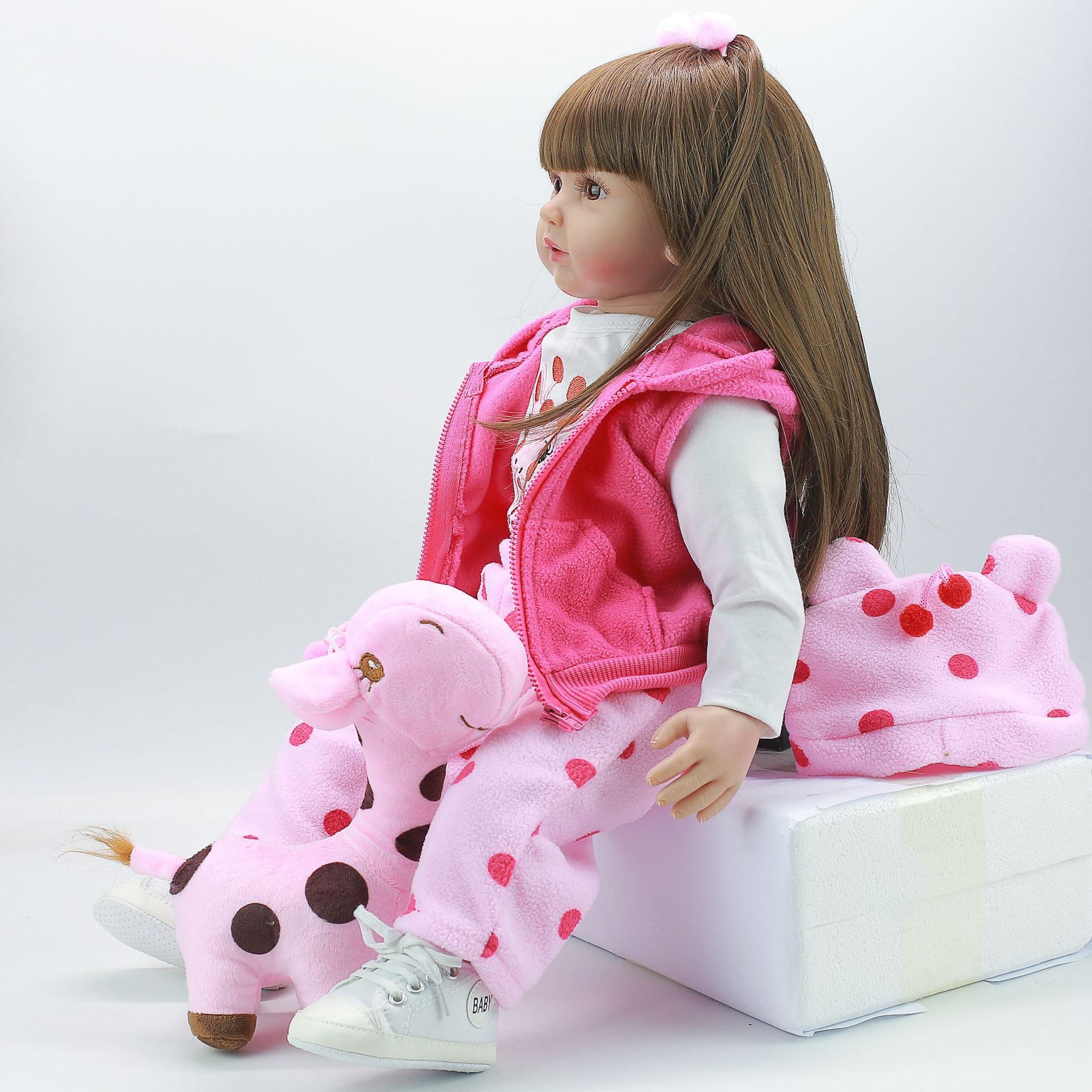 搪胶公仔,玩偶,娃娃-60厘米电商热卖reborn toddler小鹿仿真可爱公.