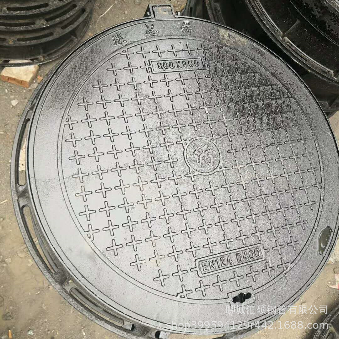 厂家销售球墨铸铁井盖 圆800重型d400铸铁井盖 市政用球墨井盖