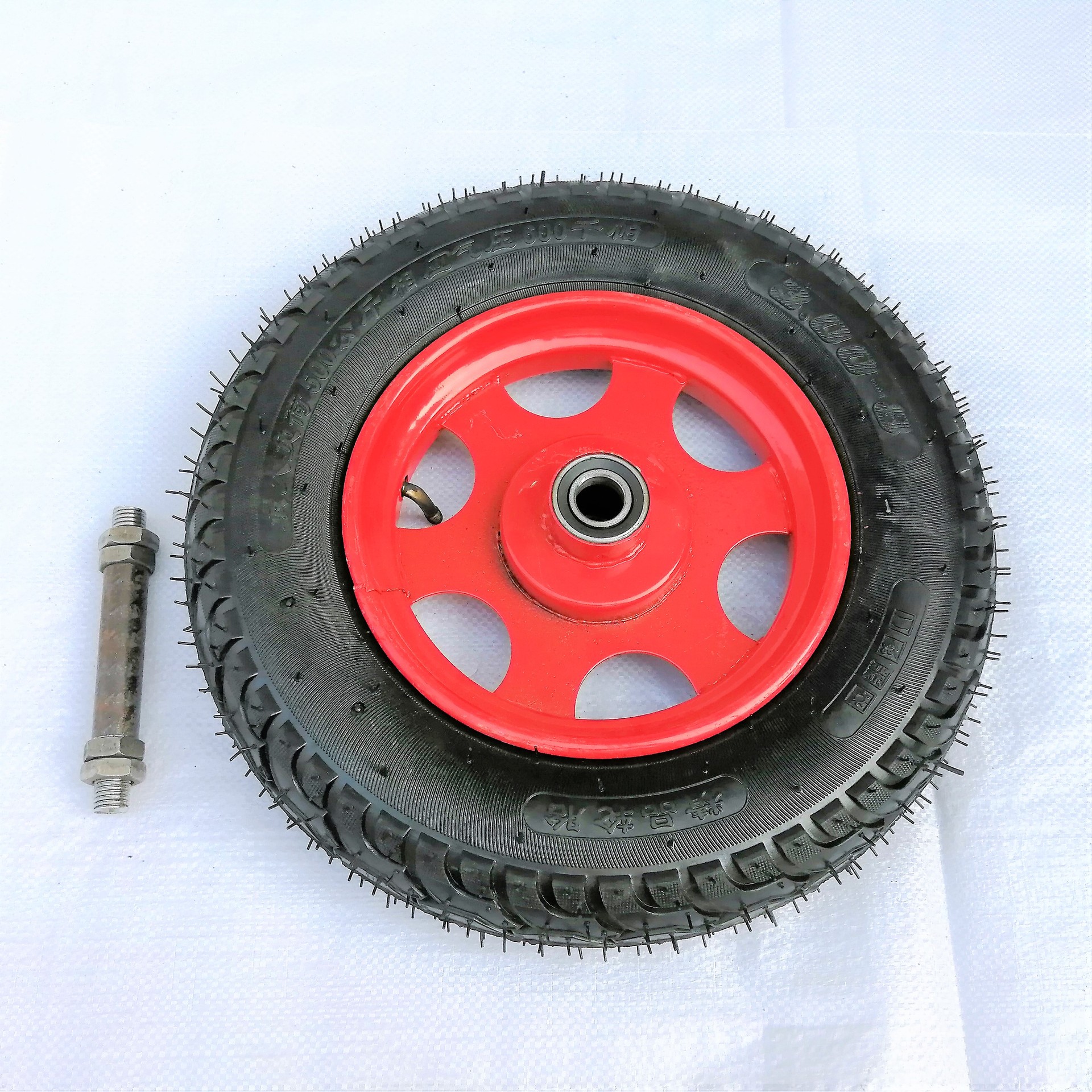 Caster Universal Wheel 300-8 Mining Wheel Bracket Wheel Pneumatic Wheels Rubber Wheel Plate Wheel Bracket Rotation