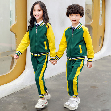 校服套装秋季小学生幼儿园园服春秋装英伦风男女棒球服运动棉外套