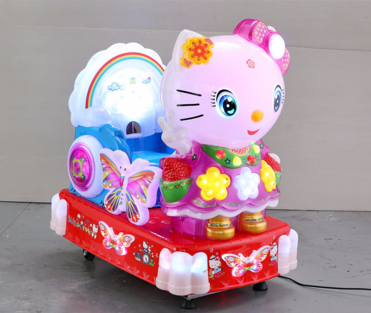 儿童摇摇车新款2018投币车小孩音乐电动家用瑶瑶车超市商用摇摆机