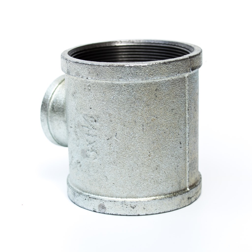 现货供应 沟槽式卡箍管件 内丝口异径三通接头