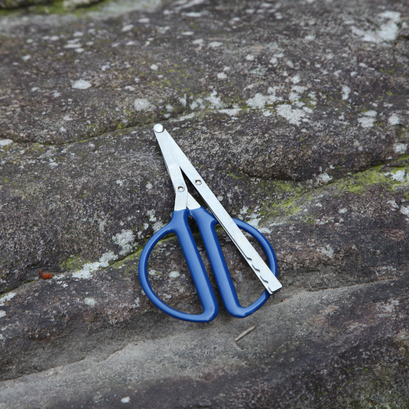 cpj-15 户外野炊野营用品中号包胶烧火钳 夹柴火可折叠烧火钳