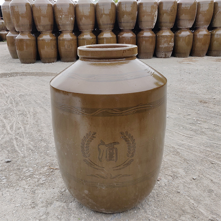 大量销售500斤土陶储酒坛陶土缸家用白酒坛子窖藏缸酒缸酒坛子