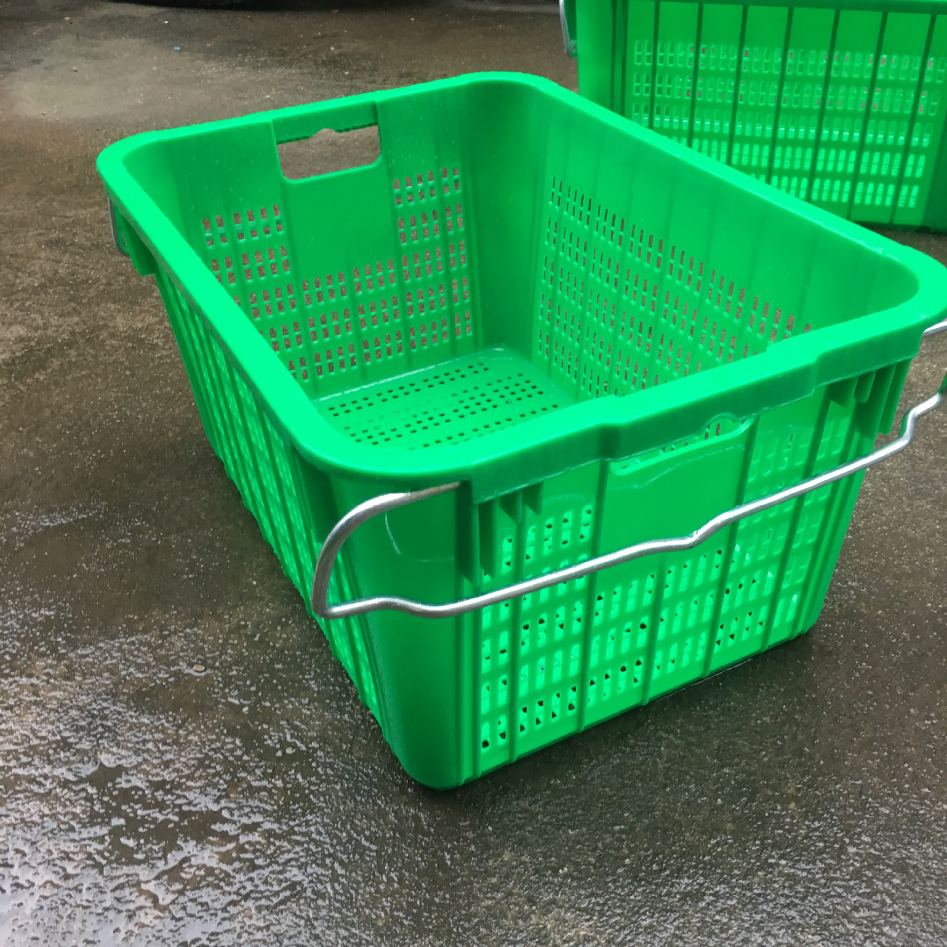 蔬菜豆芽运输周转筐育苗菜箱波浪底豆芽筐pe全新料加厚塑料豆芽箱