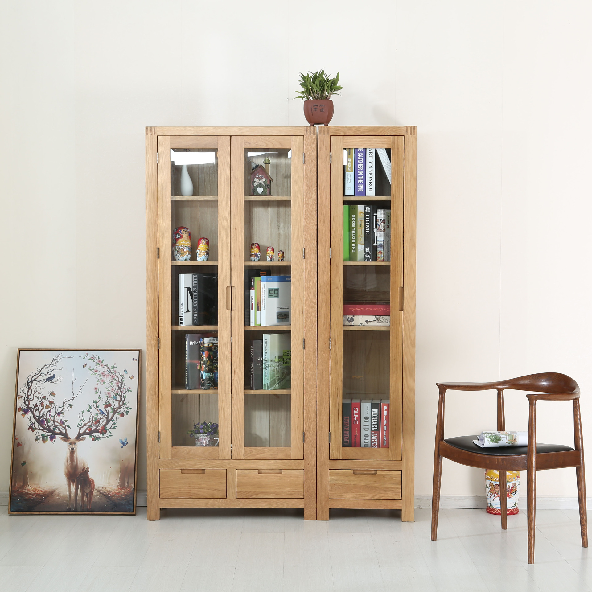 木工板免漆板玻璃柜堆头收银台连锁店烟酒店超市生态板材展架抽拉木工