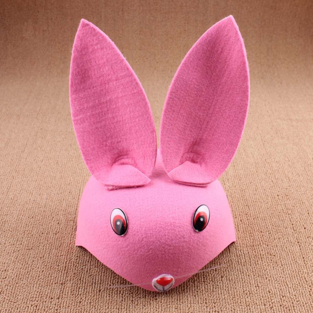 28g六一幼儿园表演聚会装扮cos道具不织布无纺布卡通动物帽子