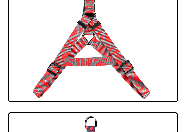 宠物胸背带热转印尼龙宠物三角胸背带跨境狗狗牵引胸背宠物用品