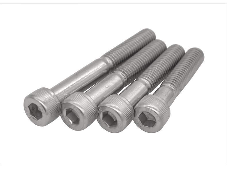 m4m5m6 304不锈钢半牙内六角螺丝圆柱头半螺纹螺栓*35/40/45-100