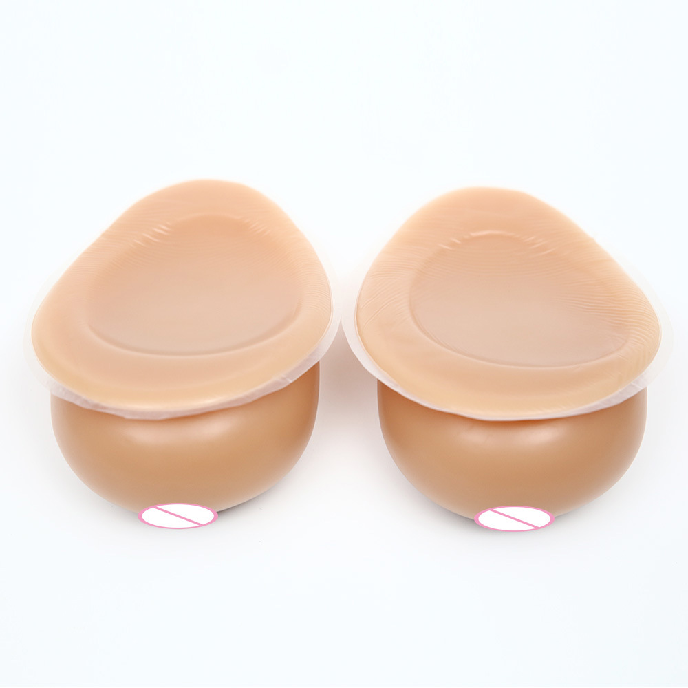 跨境专供水滴型硅胶义乳 伪娘假奶变装义乳 仿真硅胶假乳房假胸