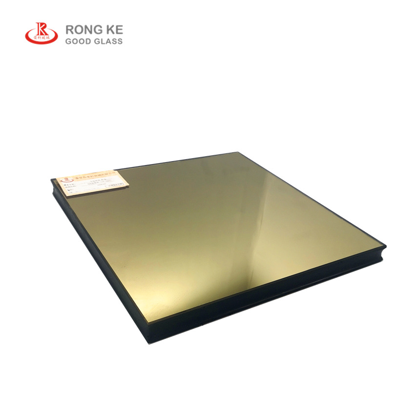 厂家生产批发金黄镀膜钢化中空玻璃 6 12a 6 5 12a 5定制加工
