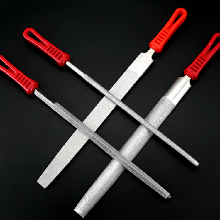 金刚石合金锉刀大板锉扁平三角半圆四方金刚石锉刀6寸8寸10寸12寸