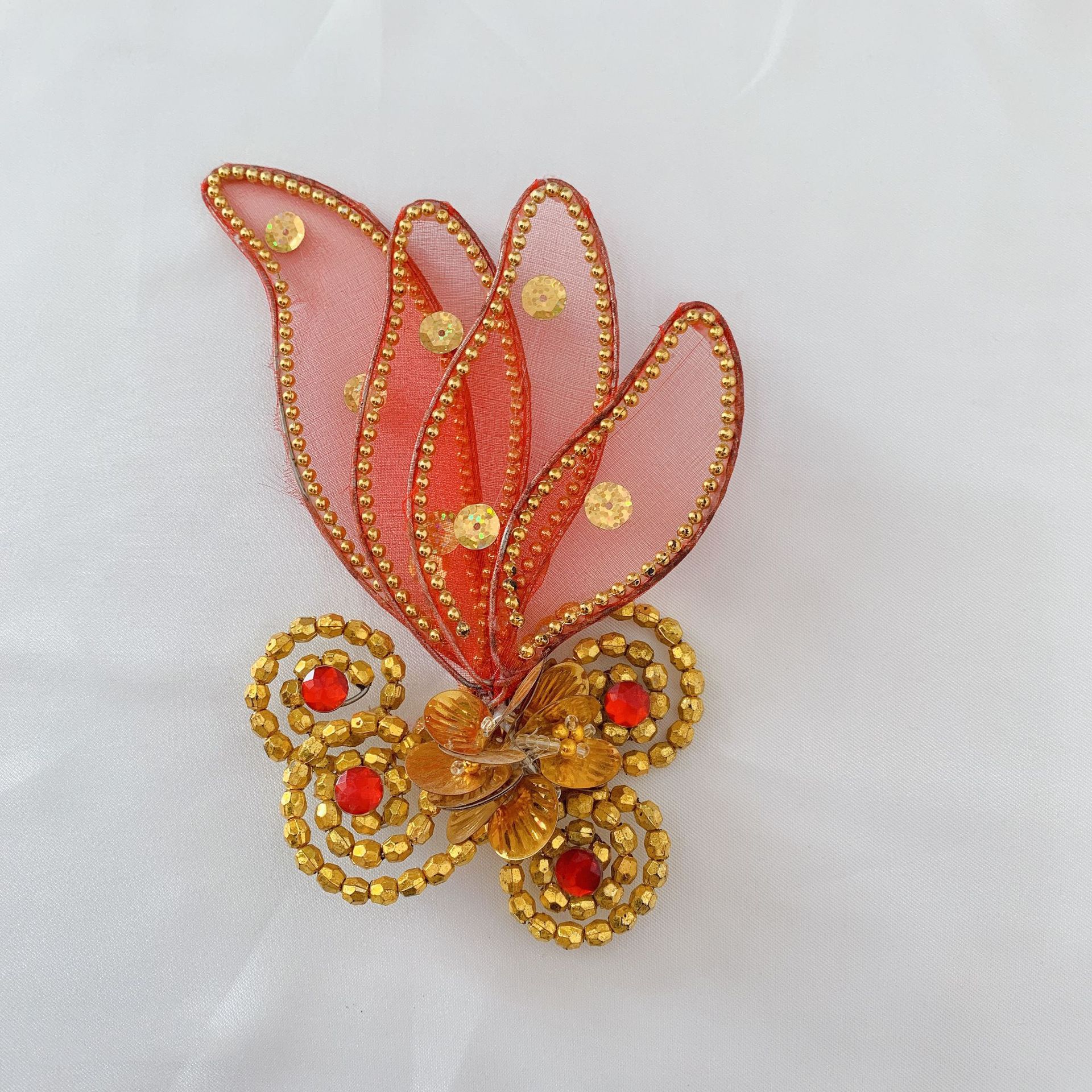 秧歌服装表演头饰头花饰品演出舞台广场舞蹈现代民族舞表演头饰