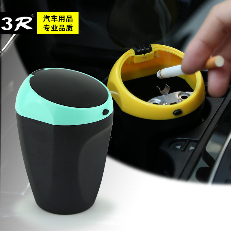 Cross-Border Universal Car Cab Ashtray with Lid Car Ashtray Wholesale Small Volume Easy to Use