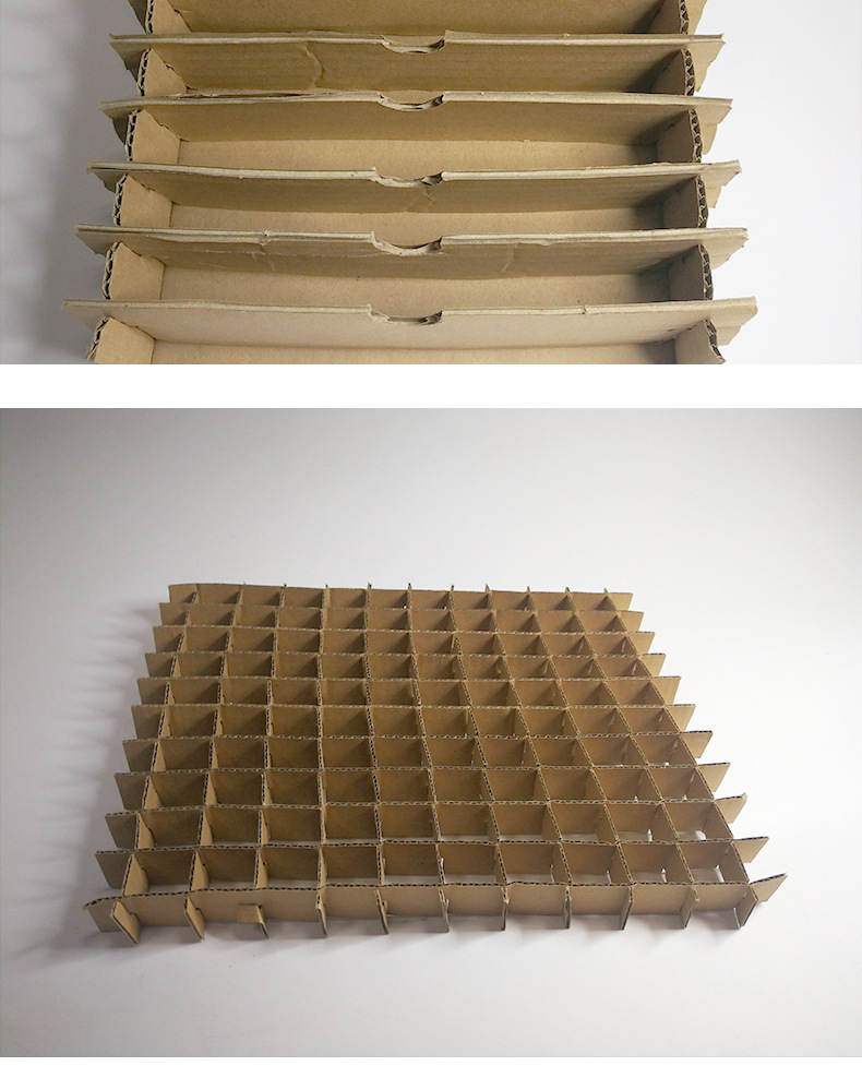 厂家批发瓦楞纸板夹档 包装纸板缓冲纸箱隔板 特厚瓦楞纸板定制