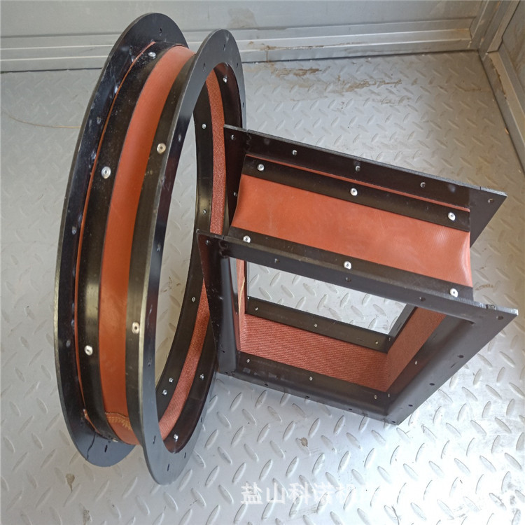 风机软连接 防火耐高温硅胶帆布伸缩通风软连接 硅钛布风管软连接