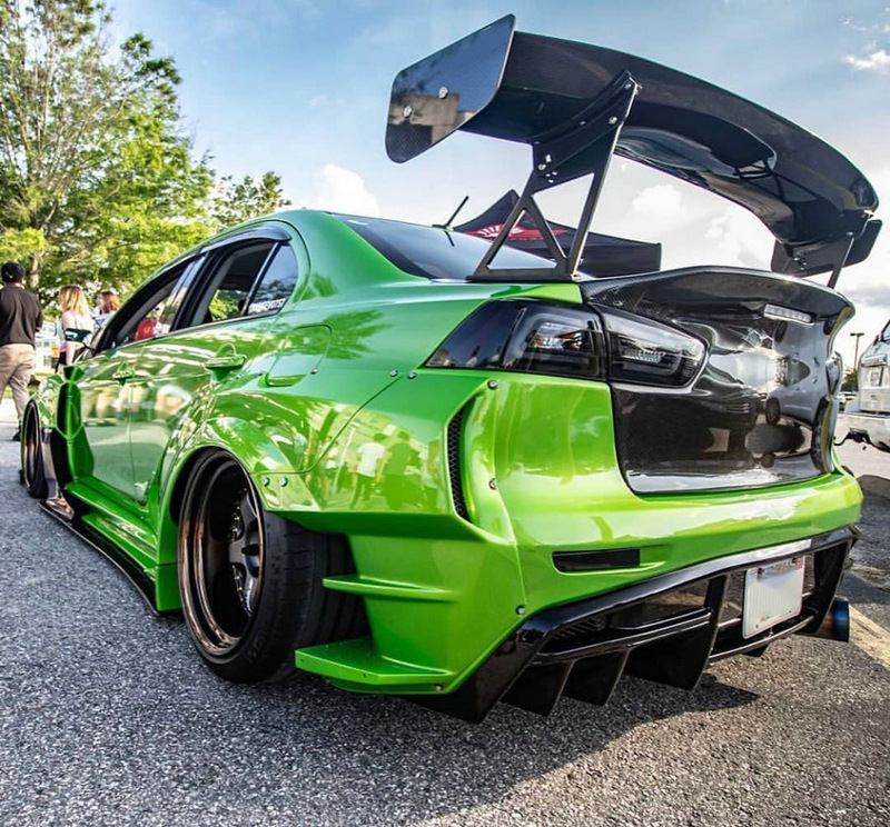 适用于三菱lancer翼神evo 10 varis v2 v3全套改装宽体大包围前杠