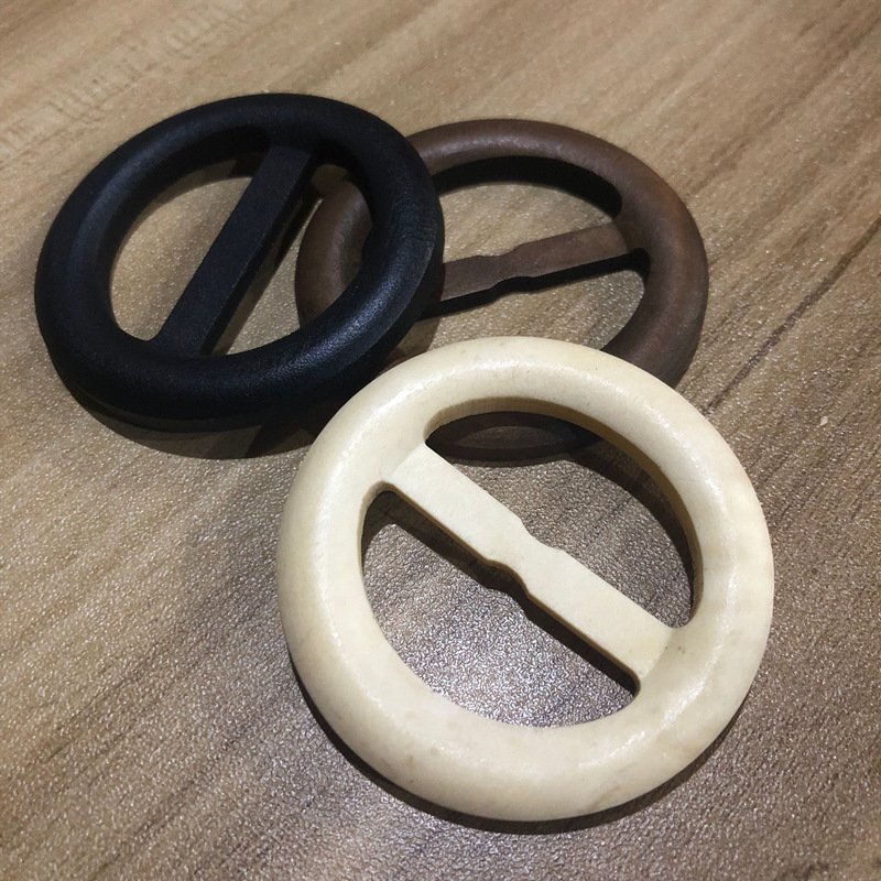 环保纽扣木质日字扣木皮带扣腰靠腰带配件日字腰带圆形圆形腰带扣