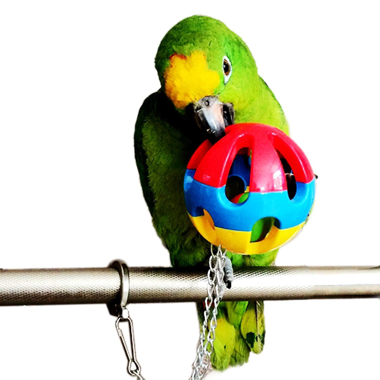 鹦鹉啃咬玩具 鸟玩具 铃铛球响铃球 2件套
