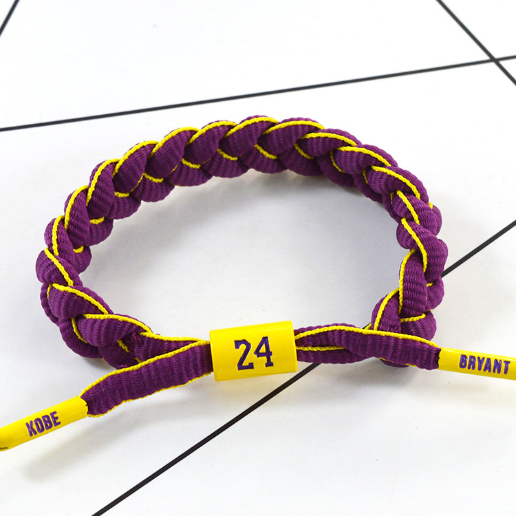 詹姆斯科比篮球手环 库里nba手环 男女同款鞋带手链 潮牌编织手链