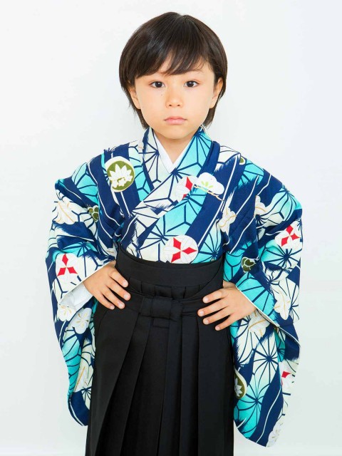 儿童和服男童女童日本男孩和服小中大童正装和服套装7-12岁和风