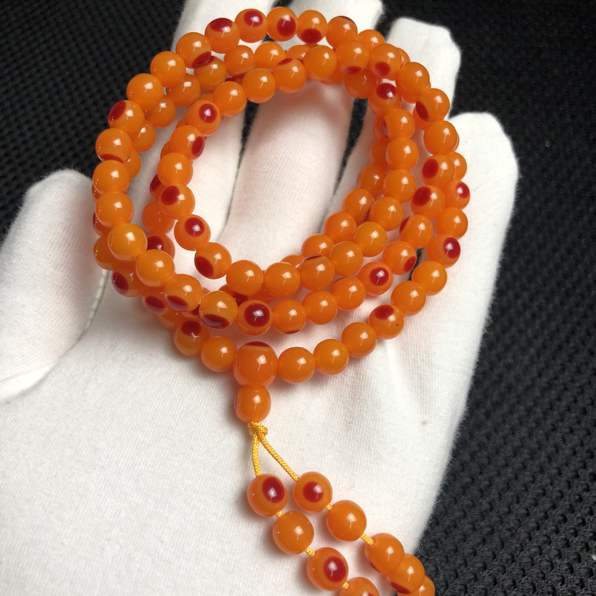 2019爆款精品高仿二代鹤顶红鸟头手串手链佛珠厂家直销直播供货源