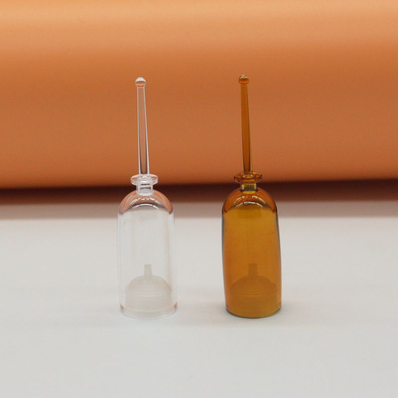 1ml 3ml 5ml透明斜肩针筒瓶 后推折断式一次性保鲜瓶