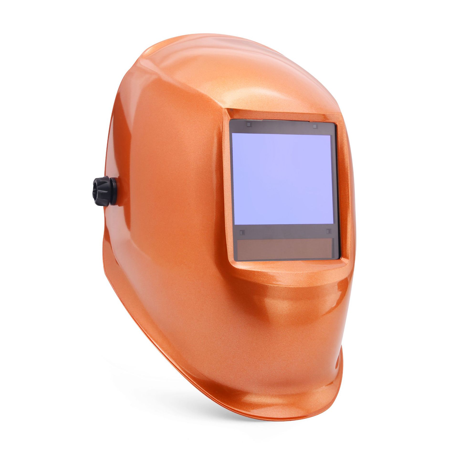 可定制自动变光氩弧焊电焊面罩太阳能焊接头盔亮橙色jumbo by801i