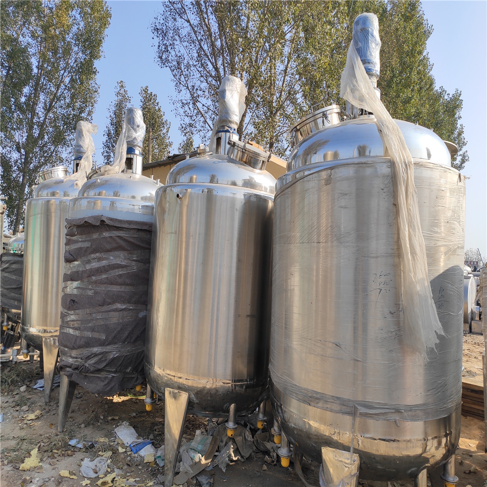 批发定制1-20吨电加热304不锈钢液体配料 搅拌罐工业固液搅拌罐