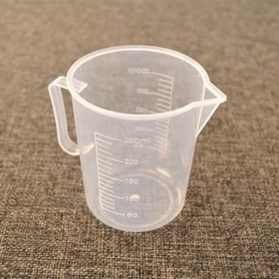 环保塑料透明量杯 烘焙量水 油烘焙工具 250ml