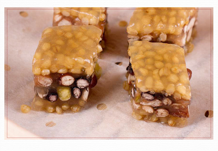 大笑五豆杂粮糕广式早茶点心酒店茶楼传统糕点粗粮糕冷冻食品500g