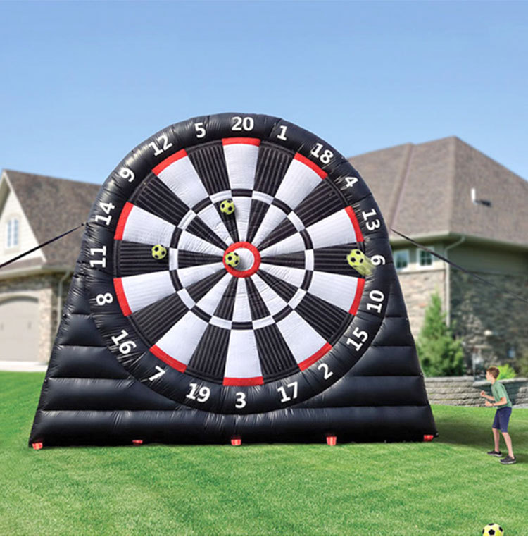 充气足球飞镖气模趣味游戏射球魔术贴墙靶子pvc充气足球飞镖