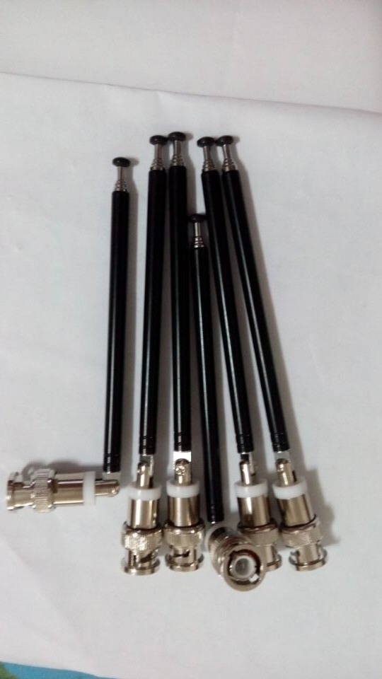 无线麦克风天线 拉杆天线话筒天线接收机通用5节拉杆天线信号线