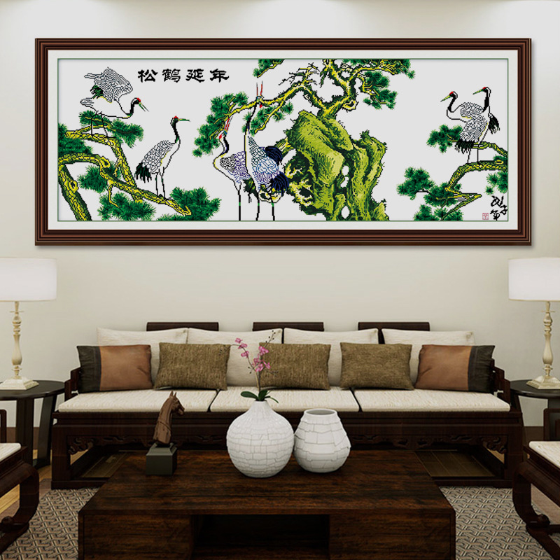 十字绣松鹤系列