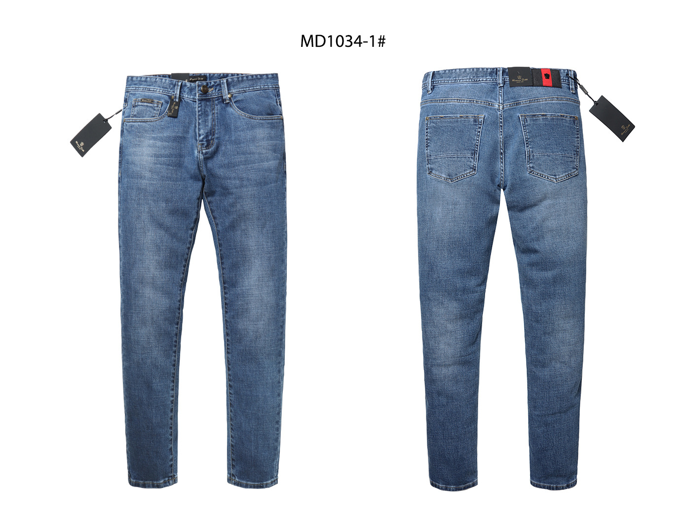 md 春秋男裤男装时尚欧美 男士微弹时尚小直筒修身牛仔裤 md1034
