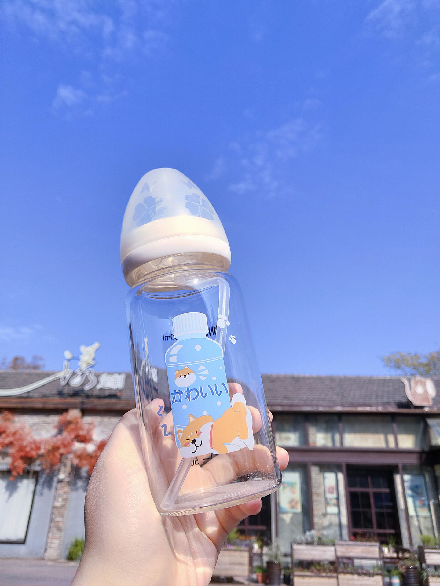 New Cute Bottle Unicorn Puppy Rabbit Cat Creative Adult Baby Bottle Glass Taobao One Piece Dropshipping