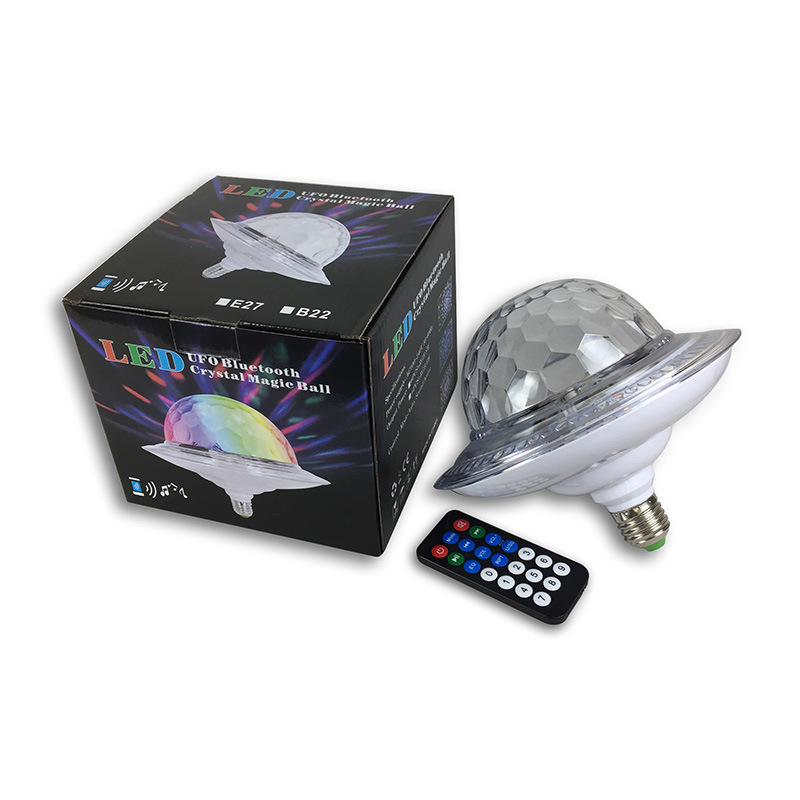 Ufo Music Magic Ball Light Bluetooth Music Lights Mp3 Colorful Voice Control Crystal Magic Ball Stage Lights Cross-Border Supply