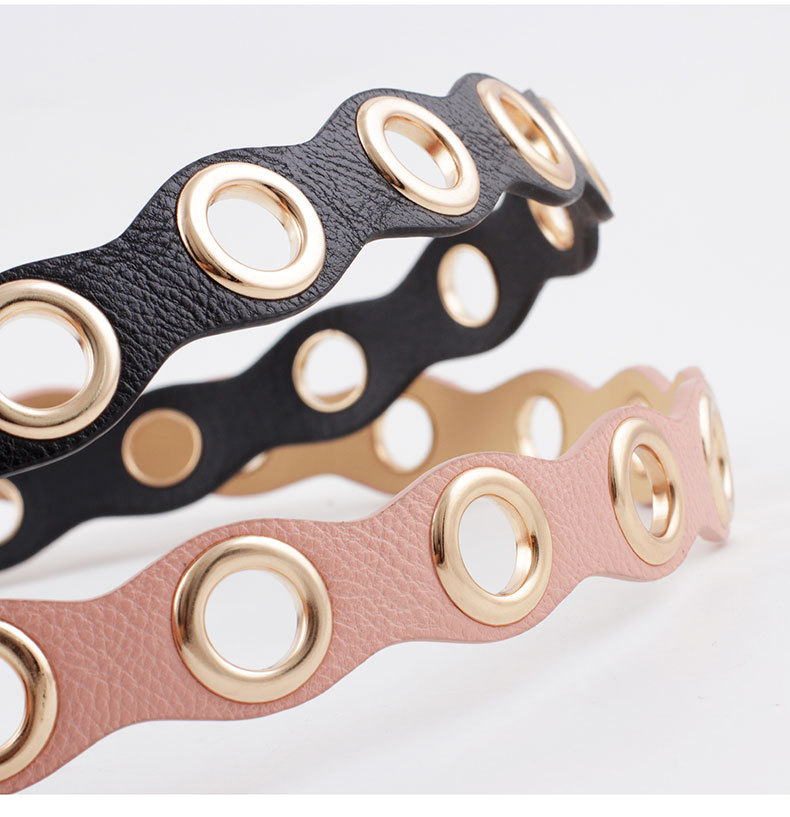 2019新款女式皮带 欧美时尚气眼葫芦形腰带学生青年装饰裤带批发