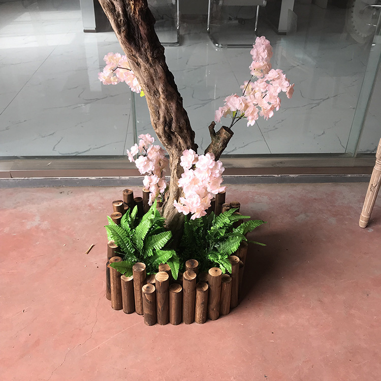 定制仿真樱花树酒店大商场橱窗装饰许愿树落地摆放厅延伸款樱花树