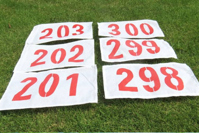 厂家直销定制运动员号码布学校运动会运动员数字号码布