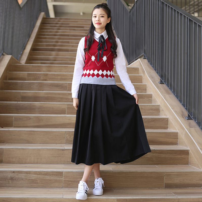 校园风校服学院风套装高中班服季女学生英伦网红jk制服韩国装秋夏