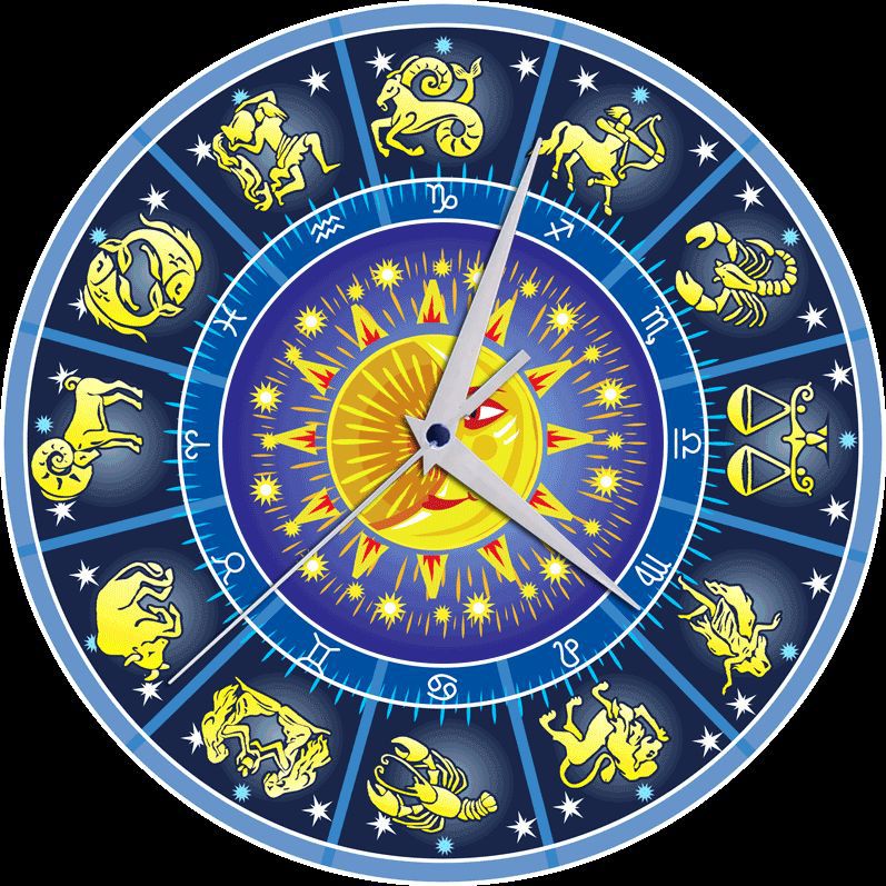 太阳月亮十二星座罗马3d墙贴挂钟镜面墙贴贴饰50至70cm中心盘15cm