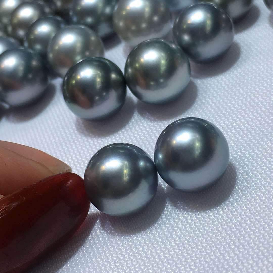 【贝瑞特珠宝】10-11mm大溪地灰色海水水珍珠 批量货源支持复检