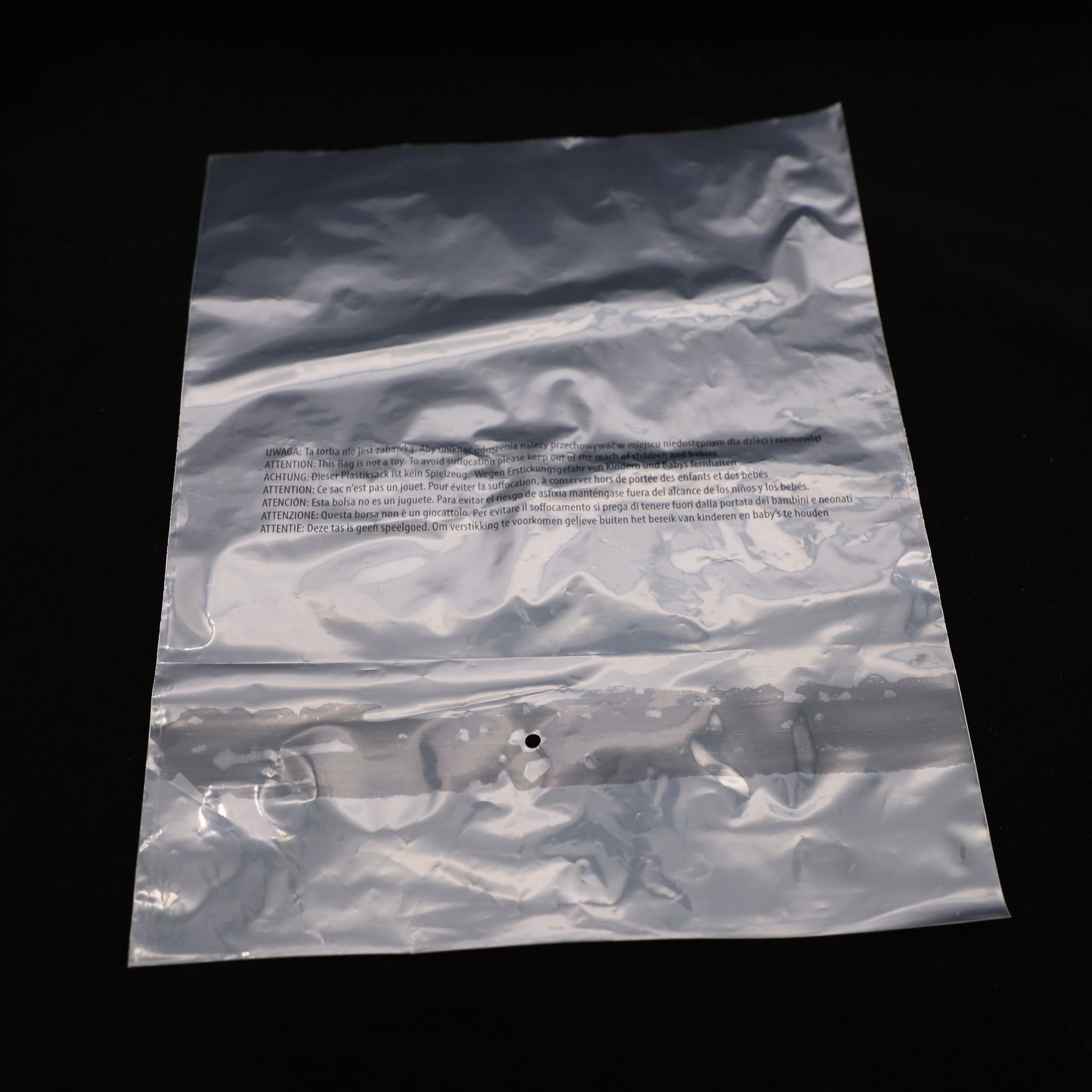 产地货源ldpe一次性产品内包装袋 定做印刷广告语防窒息警告语袋