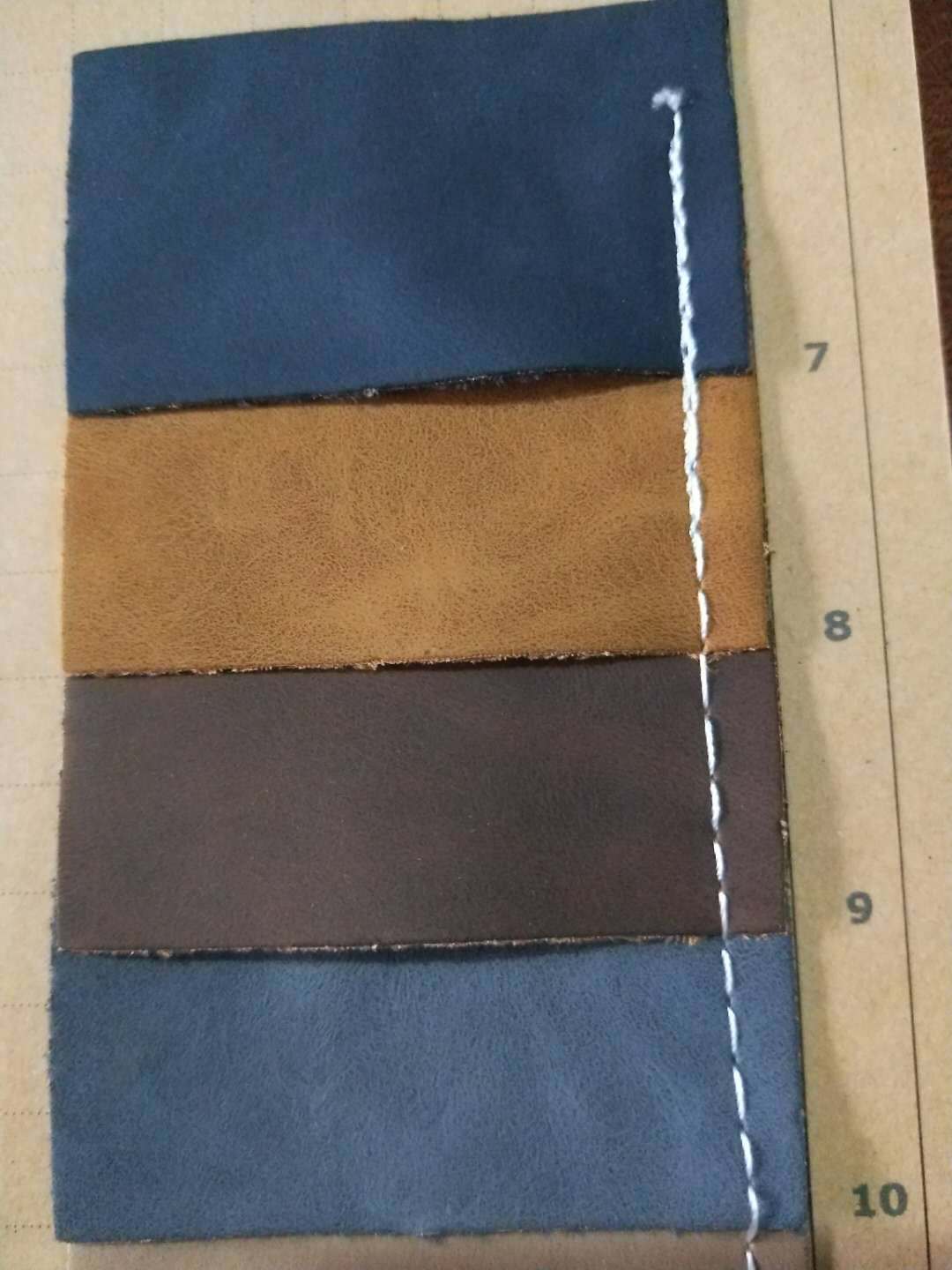 8双色印刷羊巴pu仿绵绒布底包装眼镜盒皮革料量大从优