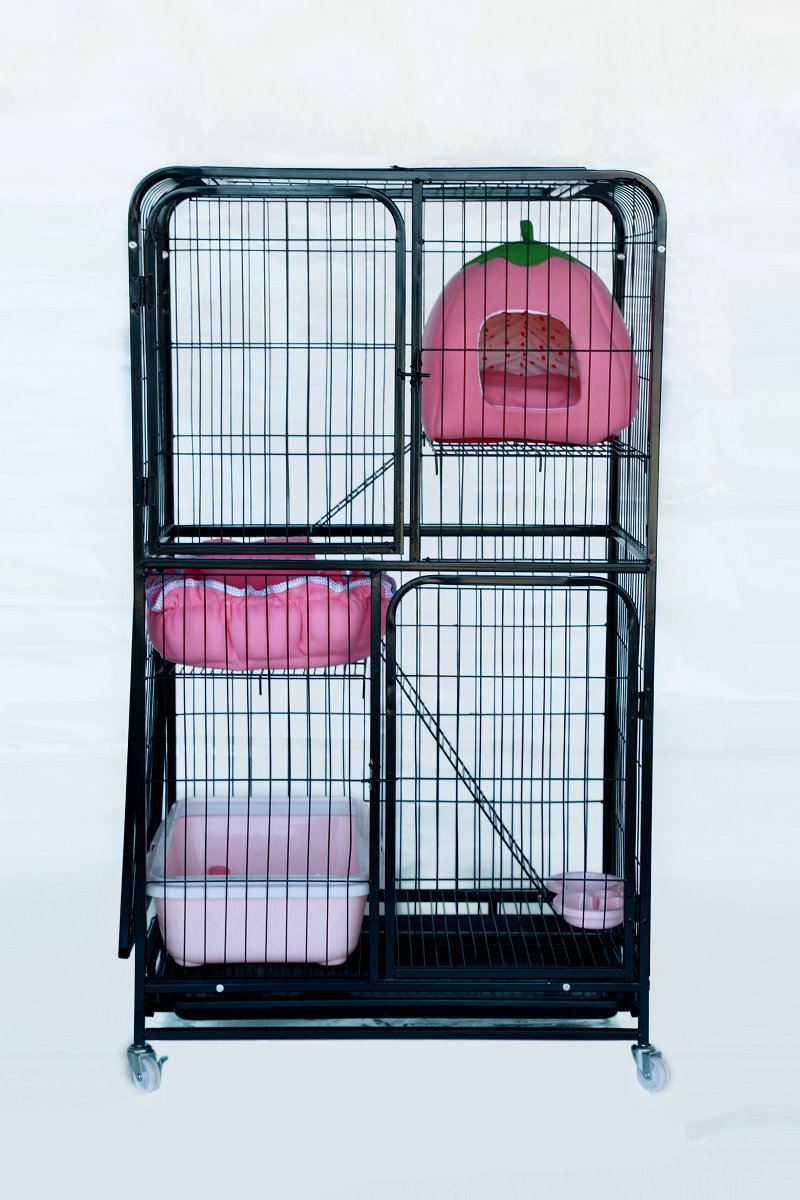 厂家批发 双层猫笼子 三层大号猫别墅 宠物猫舍 四层宠物大型猫笼